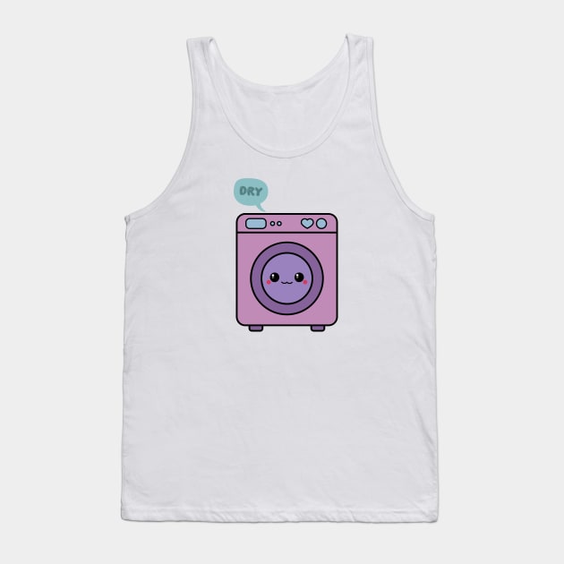 Kawaii Drying Machine Tank Top by Sasyall